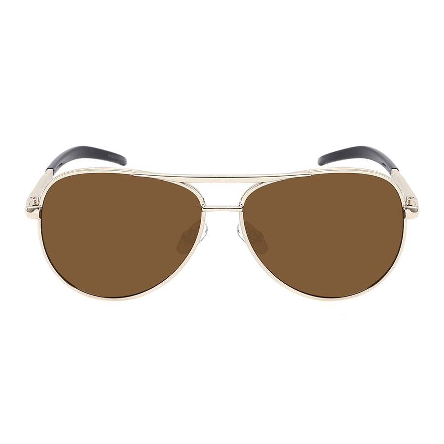 UNISEX SPRING HINGE AVIATOR WHOLESALE SUNGLASSES 5191S-SD
