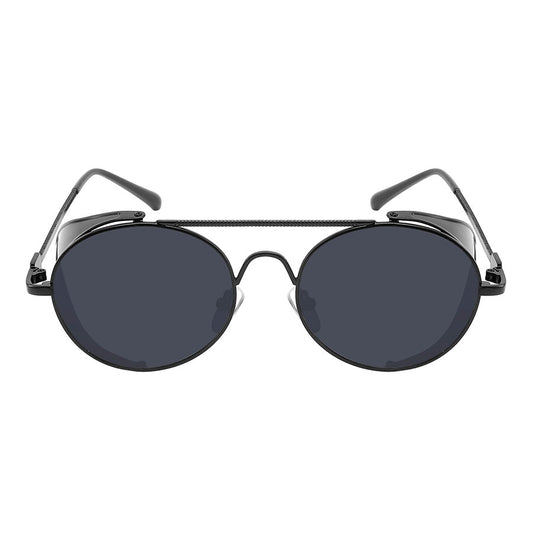 RETRO DOUBLE BRIDGE ROUND UNISEX WHOLESALE SUNGLASSES 5193-FLREV
