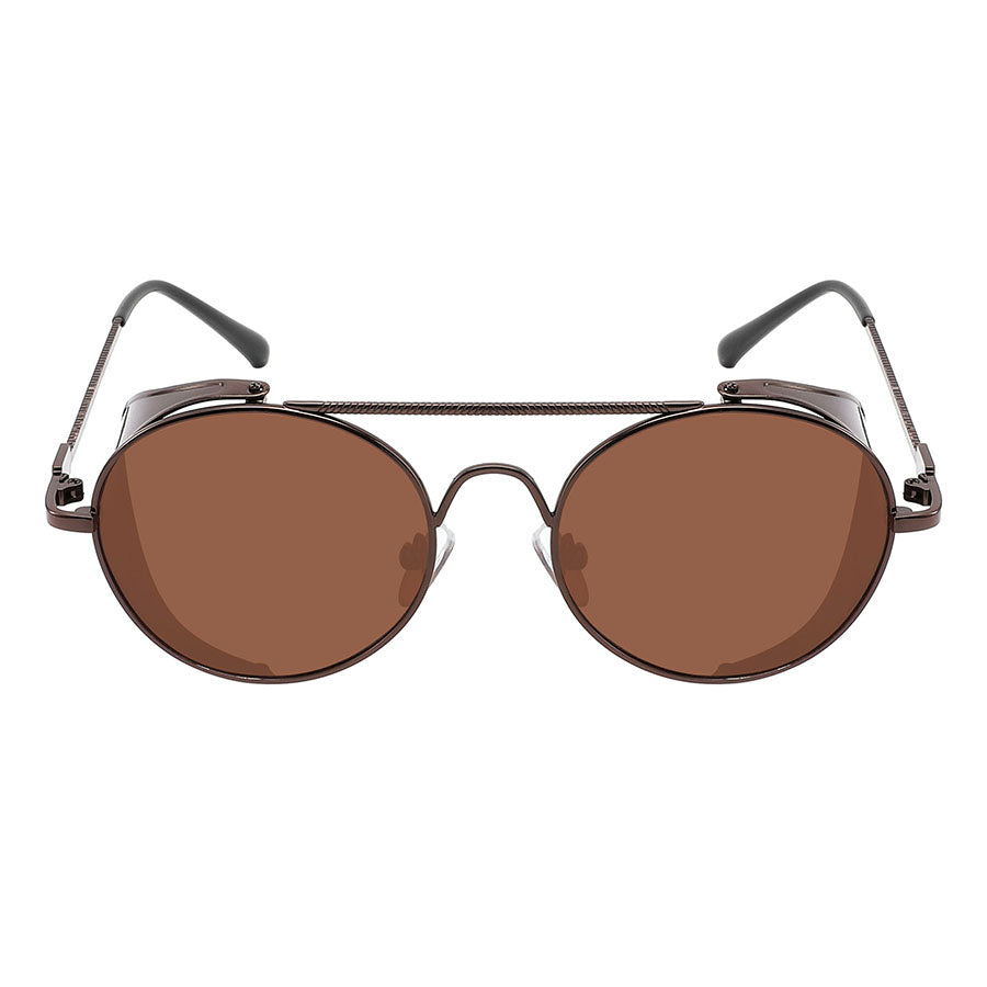 RETRO DOUBLE BRIDGE ROUND UNISEX WHOLESALE SUNGLASSES 5193-FLREV