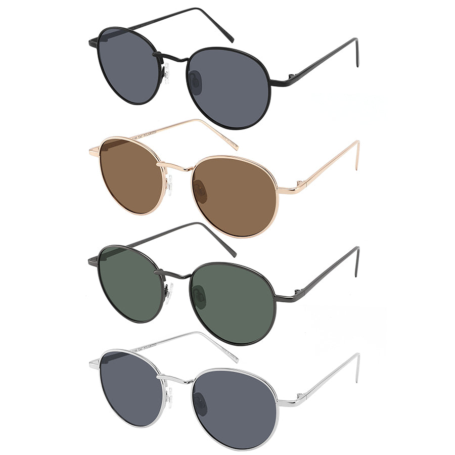 ROUND POLARIZED UNISEX WHOLESALE SUNGLASSES 5198-FLP