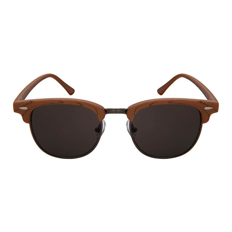 SOHO FAUX WOOD UNISEX SUNGLASSES BULK 53120WD-SD