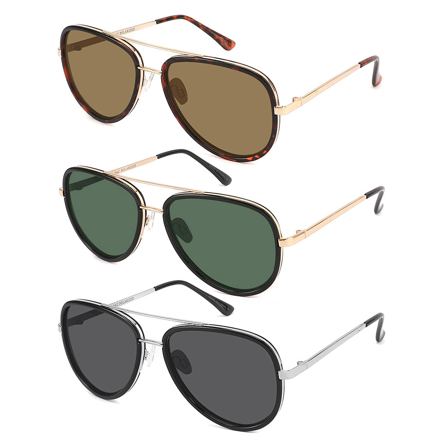 UNISEX POLARIZED FASHION AVIATOR TEAR DROP AVIATOR 53126-FLP