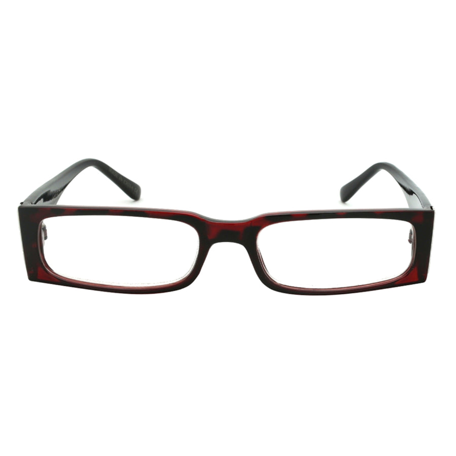 RECTANGULAR PLASTIC UNISEX READING GLASSES WHOLESALE 540181TT