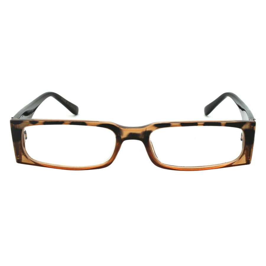 RECTANGULAR PLASTIC UNISEX READING GLASSES WHOLESALE 540181TT