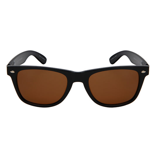 HORNED RIM UNISEX BULK WHOLESALE SUNGLASSES 5401ASMBLK-P