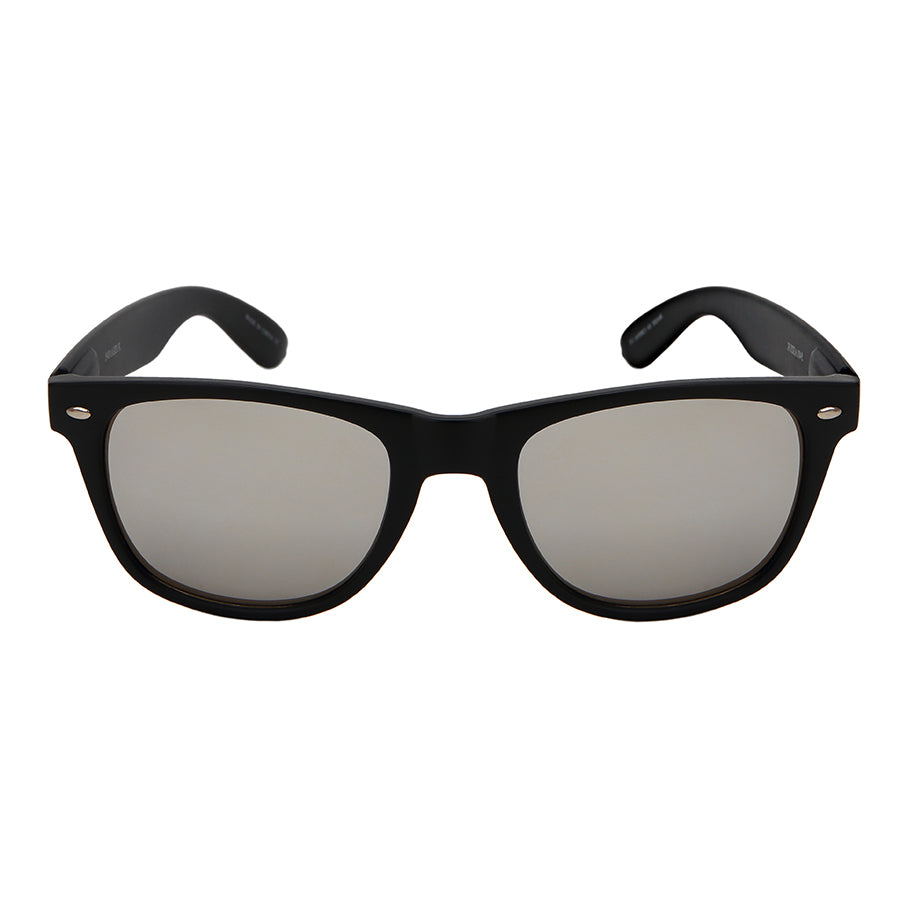 HORNED RIM UNISEX BULK WHOLESALE SUNGLASSES 5401ASMBLK-REV