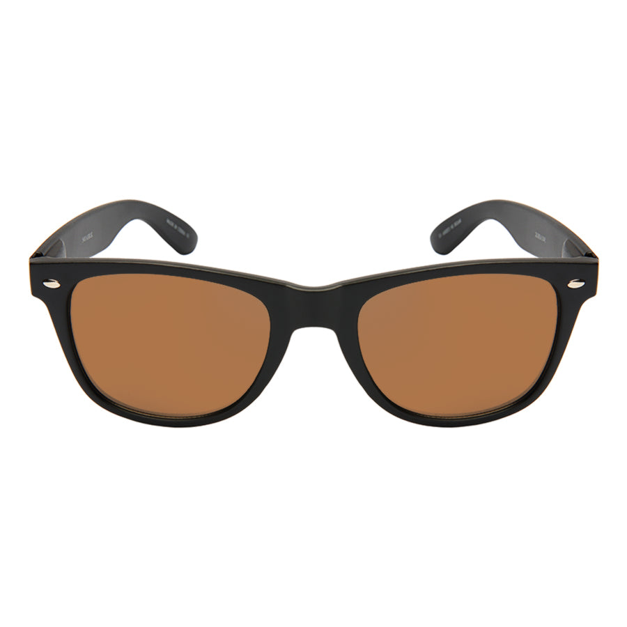 HORNED RIM UNISEX BULK WHOLESALE SUNGLASSES 5401ASMBLK-P