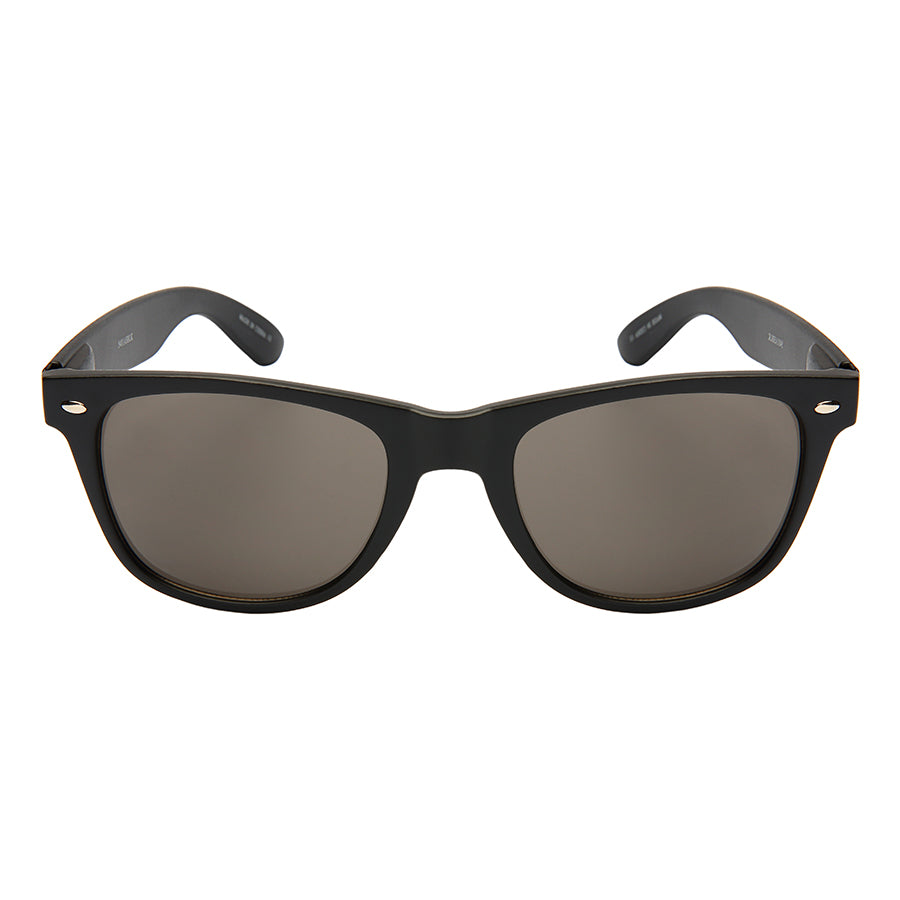 HORNED RIM UNISEX BULK WHOLESALE SUNGLASSES 5401ASMBLK-SD