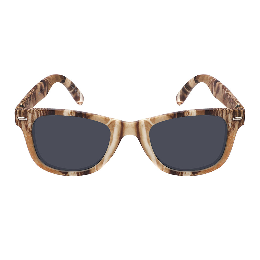 CAMOUFLAGE HORN RIMMED UNISEX WHOLESALE SUNGLASSES 5401CCAM-SD-2