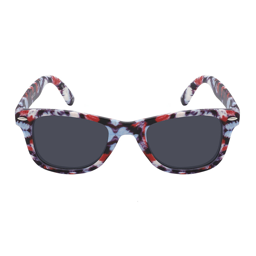 TIE DYE HORN RIMMED SUNGLASSES WHOLESALE 5401CTD-SD-2