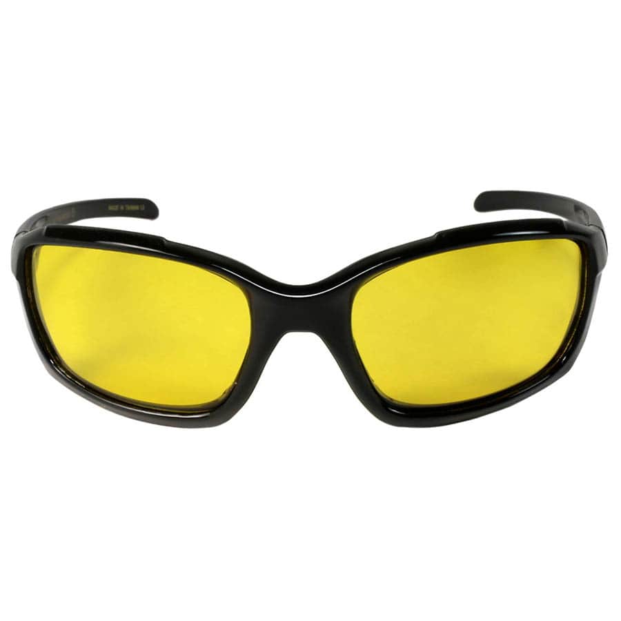 POLARIZED YELLOW SPORT WRAP UNISEX BULK SUNGLASSES 540435/PND