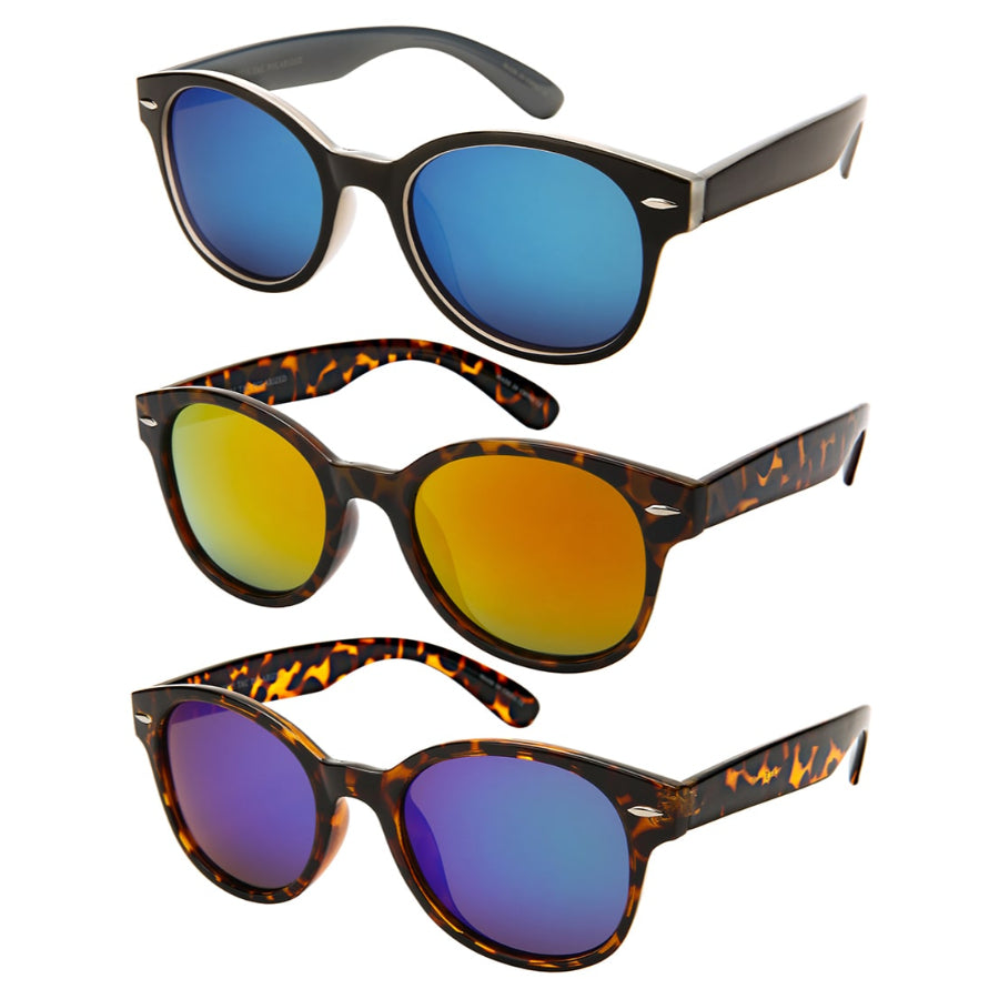 POLARIZED HORNED RIM UNISEX WHOLESALE SUNGLASSES 540535-PREV