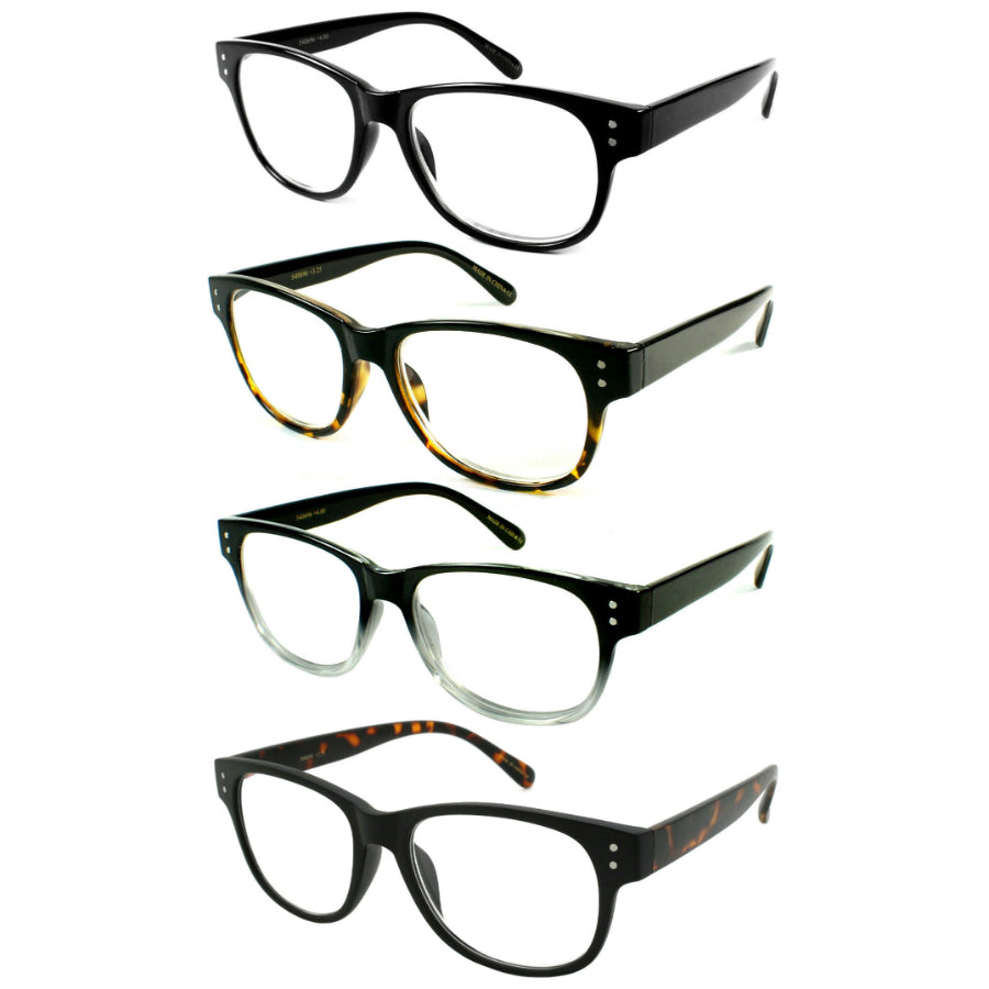 HORNED RIM UNISEX READING GLASSES BULK 540696TT