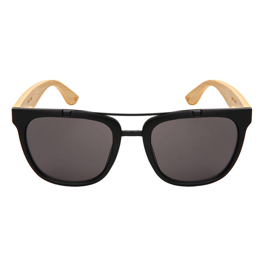 SQ AVIATOR BAMBOO W/BAG UNISEX SUNGLASSES BULK 540817BM-SD-BAG
