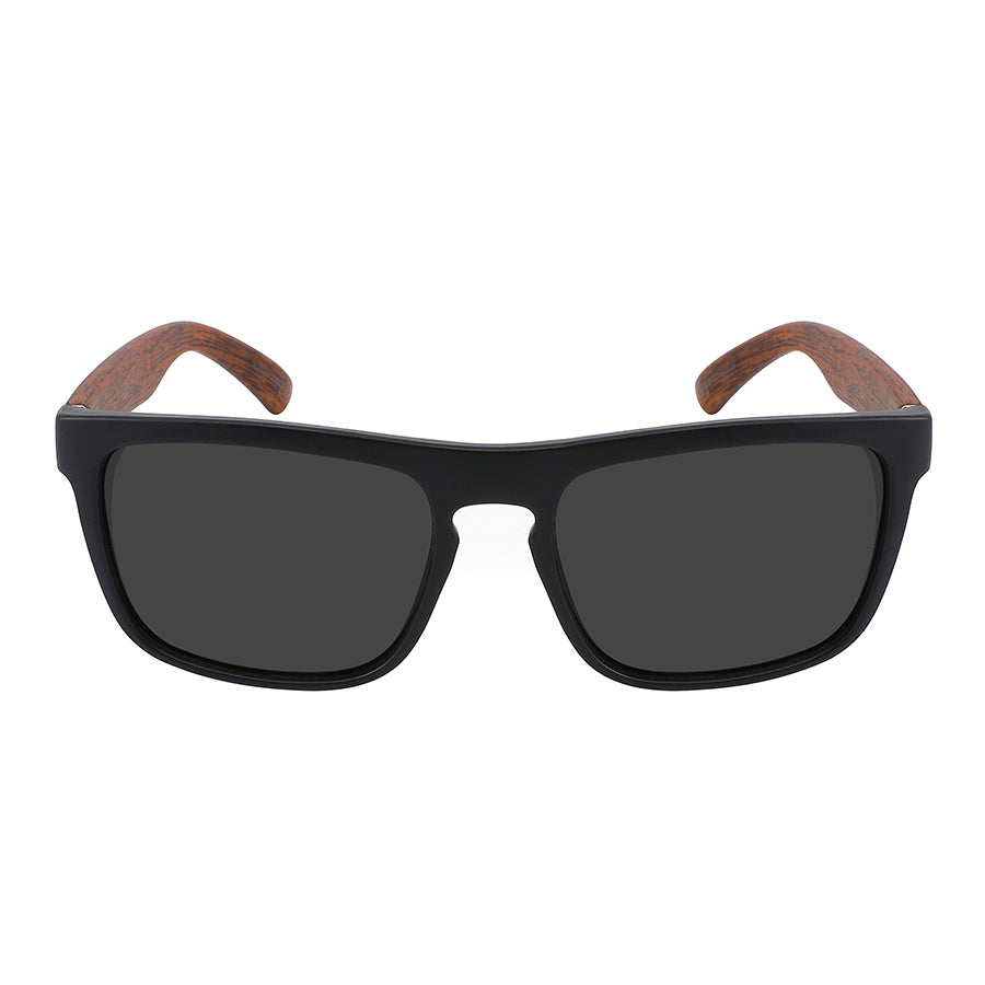 WOOD PRINT CLASSIC RECTANGULAR UNISEX SUNGLASSES WHOLESALE 540825WD-SD