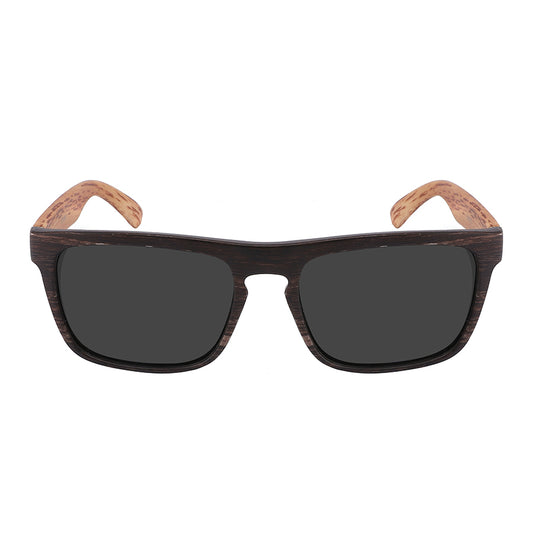 WOOD PRINT CLASSIC RECTANGULAR UNISEX SUNGLASSES WHOLESALE 540825WD-SD