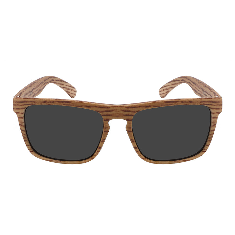 WOOD PRINT CLASSIC RECTANGULAR UNISEX SUNGLASSES WHOLESALE 540825WD-SD