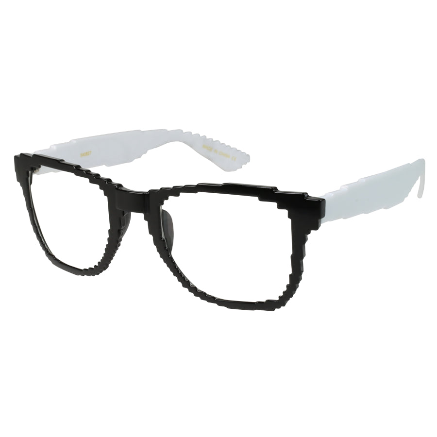 HORNED RIM UNISEX BULK WHOLESALE CLEAR SUNGLASS 540827TT-CL