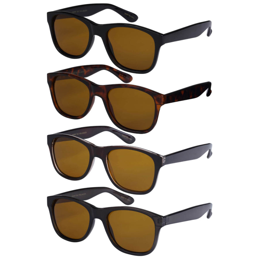 POLARIZED HD HORNED RIM UNISEX SUNGLASSES IN BULK 540869-PHD