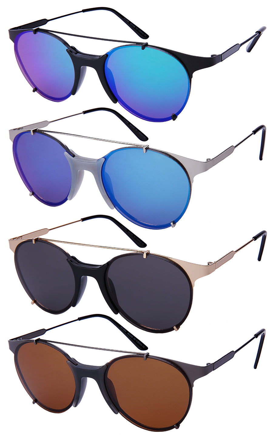 ROUND UNISEX WHOLESALE SUNGLASSES 541066-REV