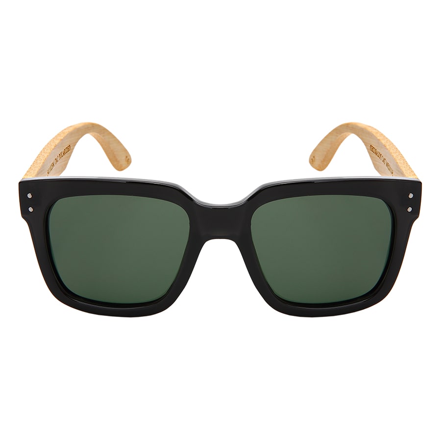 Clear Square Bamboo Sunglasses - Hardy II – Piranha Eyewear