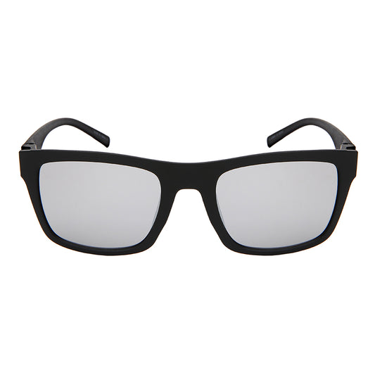 HORN RIMMED COLOR MIRRORED LENS UNISEX SUNGLASSES BULK 541104-REV