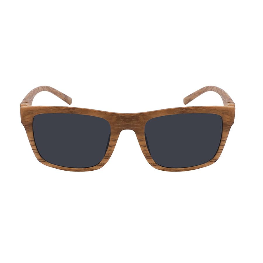 RECTANGULAR FAUX WOOD UNISEX SUNGLASSES WHOLESALE 541104WD-SD