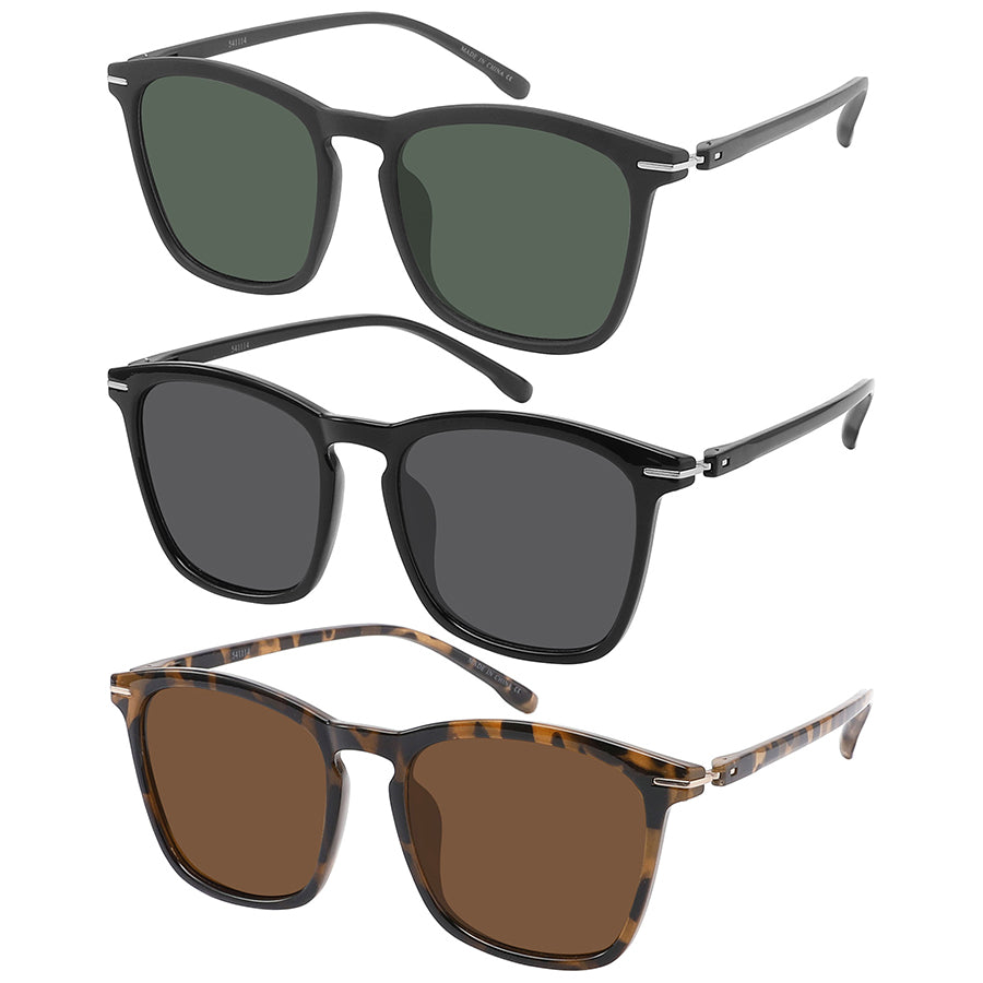 CLASSIC UNISEX SQUARE SUNGLASSES WHOLESALE 541114-FLSD