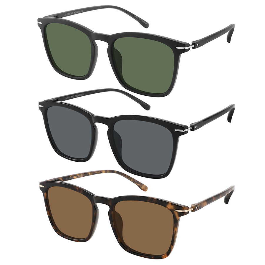 CLASSIC UNISEX SQUARE POLARIZED SUNGLASSES WHOLESALE 541114-P