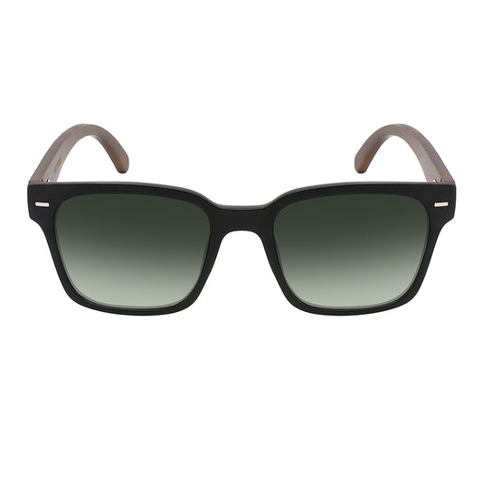 SQUARED BAMBOO UNISEX WHOLESALE SUNGLASSES 541127SBM-FLAP