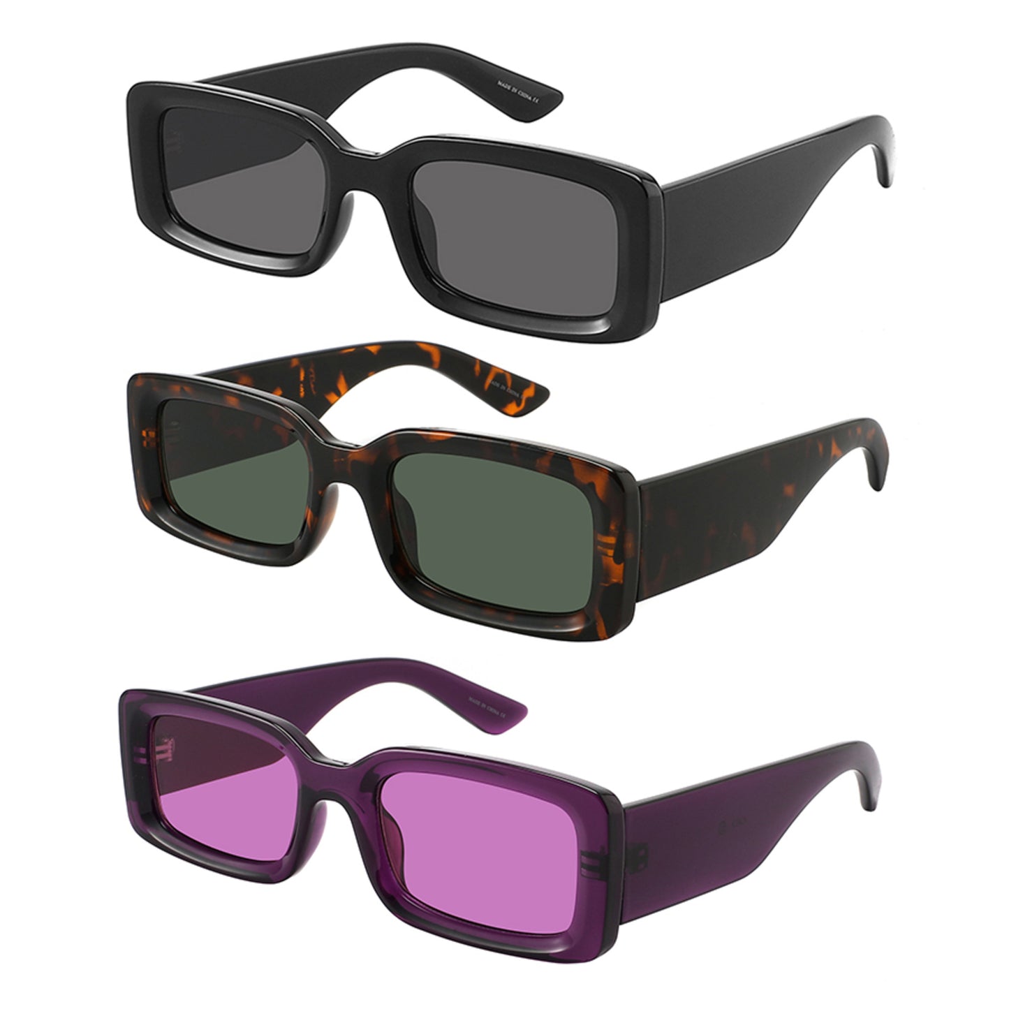 SQUARE UNISEX SUNGLASS 541130-FLOCR