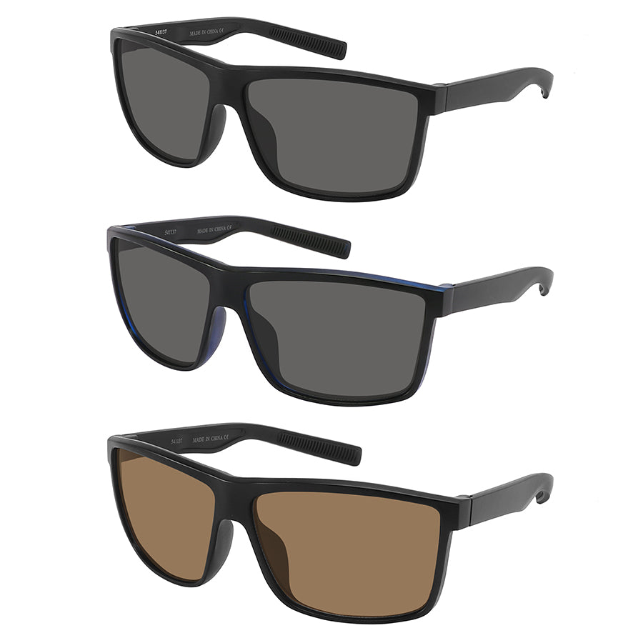 MEN SPORT WRAP SQUARE / RECTANGULAR SUNGLASS 541137-SD
