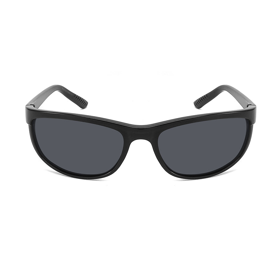 MEN POLARIZED WRAP SQUARE / RECTANGULAR SUNGLASS 541140-P1
