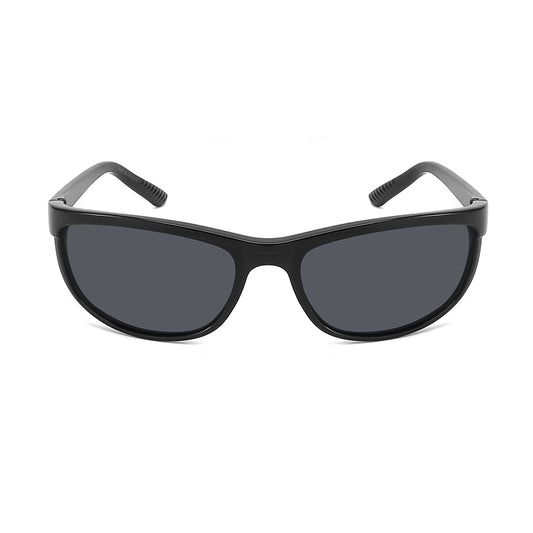 MEN POLARIZED WRAP SQUARE / RECTANGULAR SUNGLASS 541140-P1