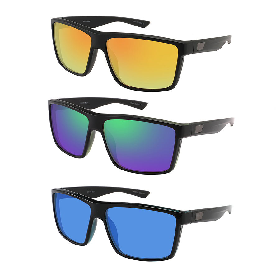 SQUARE MEN COLOR MIRROR SUNGLASS 541145-REV