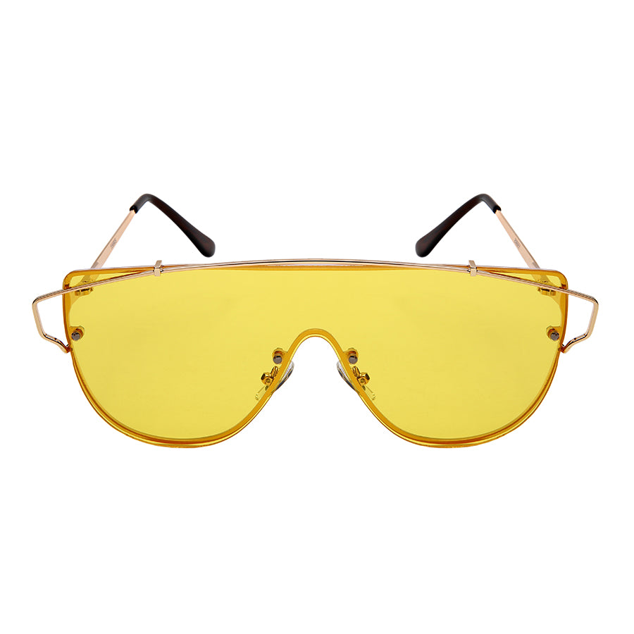 GEOMETRIC STYLE BULK WHOLESALE SUNGLASSES 55690S-FLCR