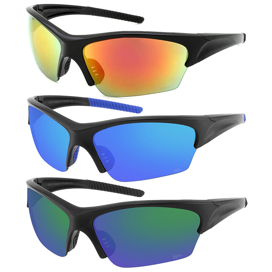 SAFETY Z87 SPORT BLADES WRAP UNISEX BULK SUNGLASSES 570015/REV