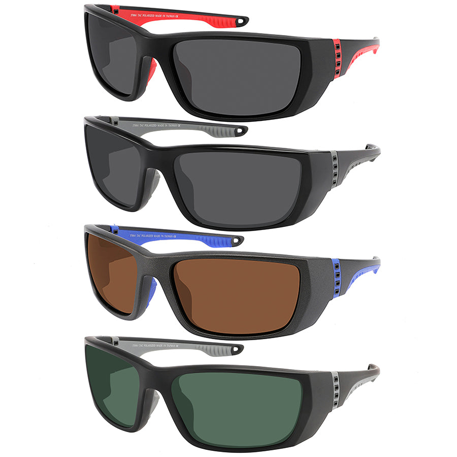 POLARIZED SPORT WRAP UNISEX WHOLESALE SUNGLASSES 570061/P