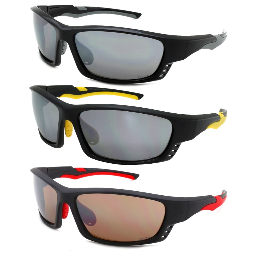 SAFETY Z87 SPORTS WRAP UNISEX WHOLESALE SUNGLASSES 570090/FM
