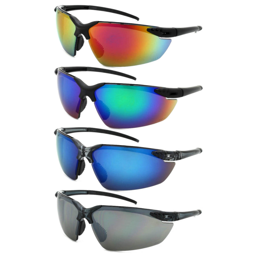 SAFETY Z87 SPORT BLADES WRAP UNISEX SUNGLASSES IN BULK 570095/REV