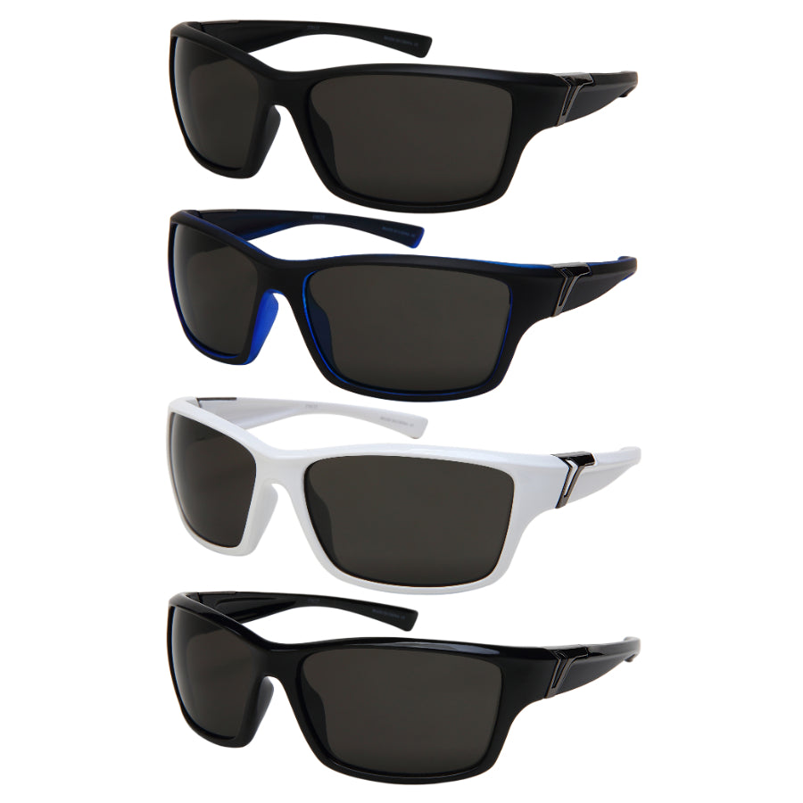RECTANGULAR SPORT MEN BULK SUNGLASSES 570123-SD