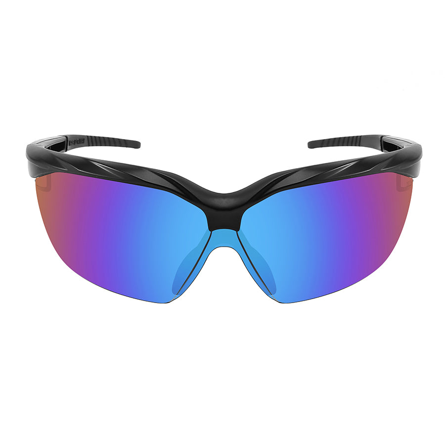 SAFETY Z87 SPORTS WRAP COLOR MIRROR UNISEX WHOLESALE SUNGLASSES 570134/REV