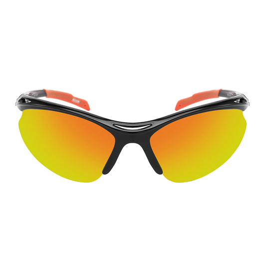 HALF FRAME UNISEX COLOR MIRROR SPORTS SUNGLASSES WHOLESALE 570136-REV