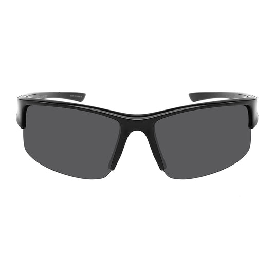 POLARIZED HALF FRAME UNISEX SPORTS SUNGLASSES WHOLESALE 570138-P1