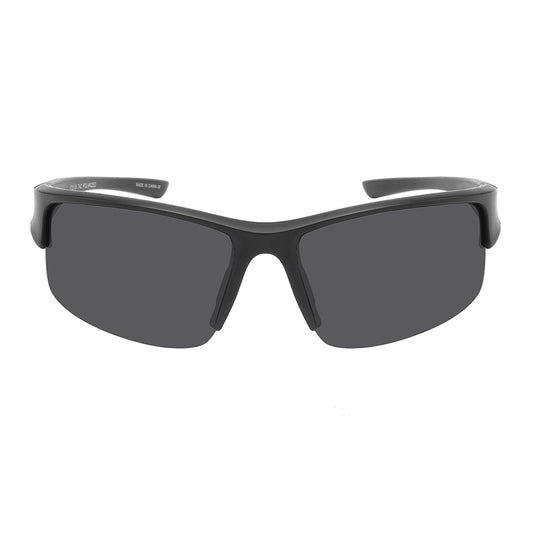POLARIZED HALF FRAME UNISEX SPORTS SUNGLASSES WHOLESALE 570138-P1