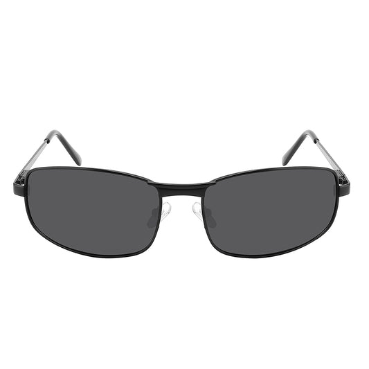 POLARIZED BIG & TALL SPRING HINGED RECTANGULAR SUNGLASSES BG20044S-P