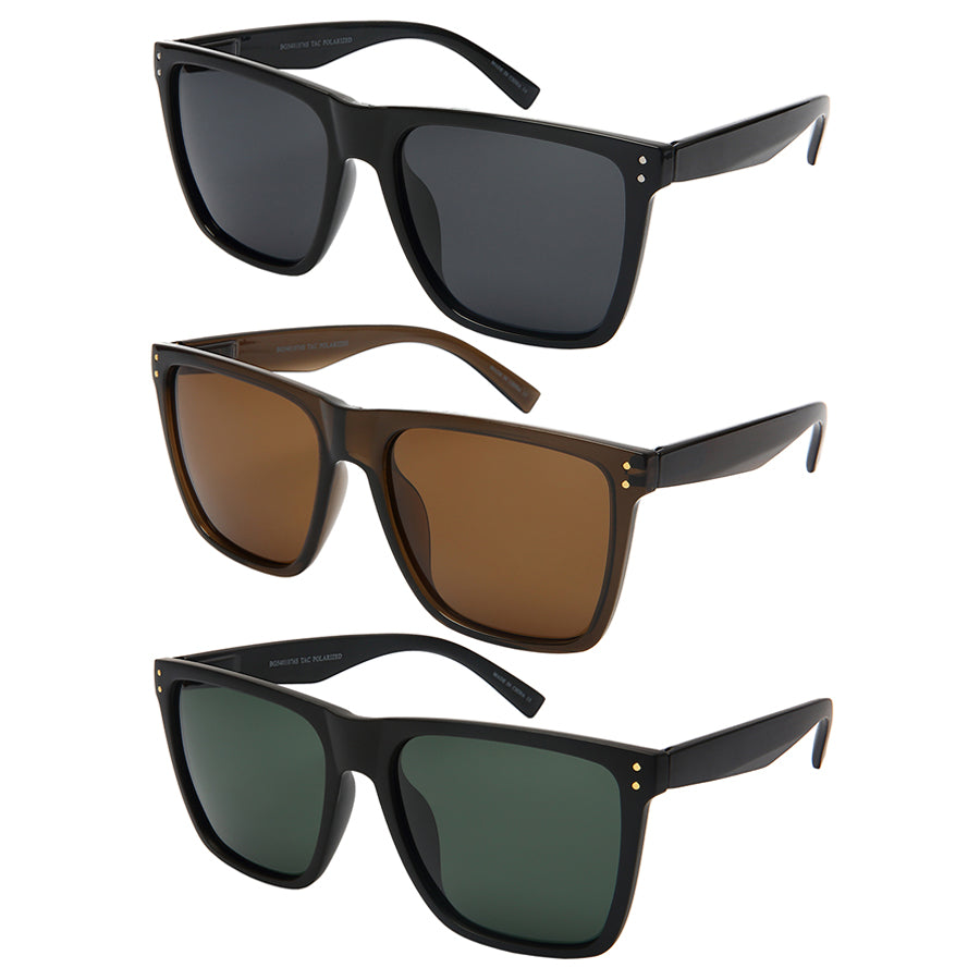 BIG AND TALL HORN RIMMED MEN WHOLESALE SUNGLASSES BG541076S-SD