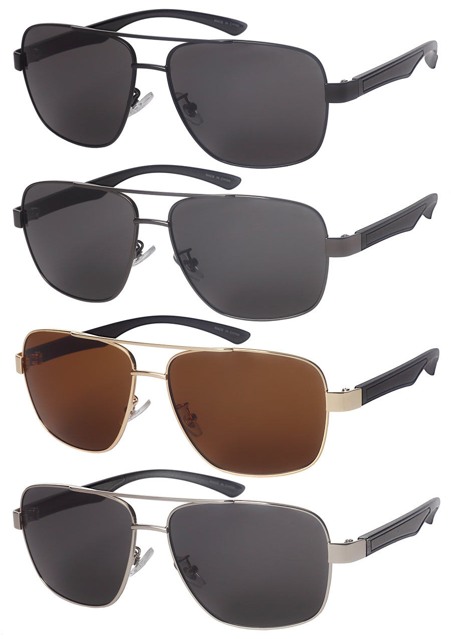 SQUARE AVIATOR MEN SUNGLASSES WHOLESALE 1201-SD