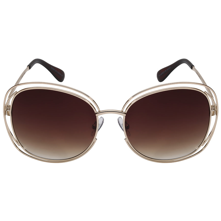 OVERSIZED ROUND LADIES SUNGLASSES WHOLESALE 23045-AP | UV400