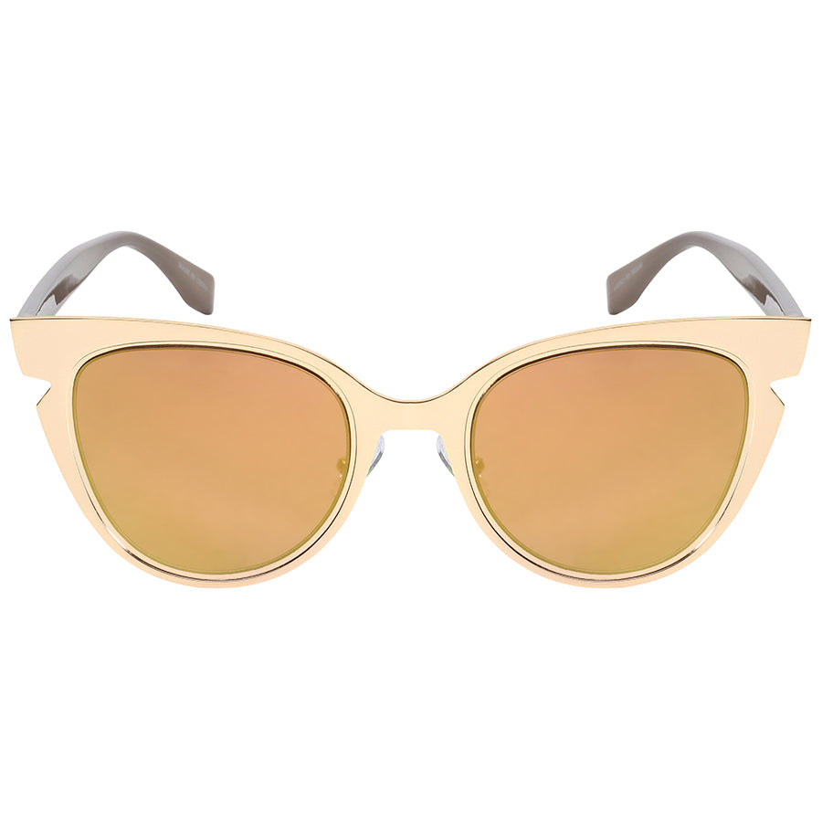 CAT EYE LADIES BULK WHOLESALE SUNGLASSES 23051-FLREV | Protection UV400